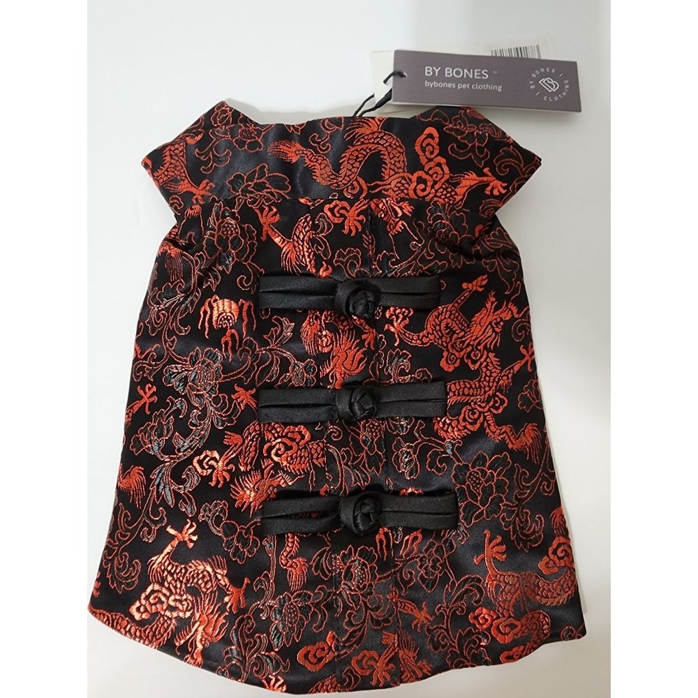 By Bones Chinese Style Breathable Pet Vest for Dogs and Cats (Dragon, X-Large